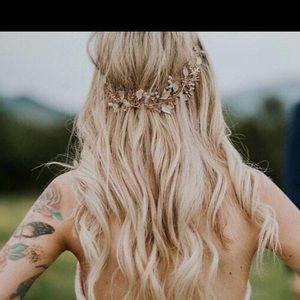 Wedding rose gold hair clip